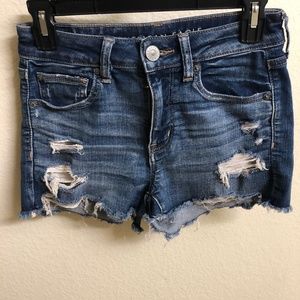 American Eagle Distressed Jean Shorts - Size 4